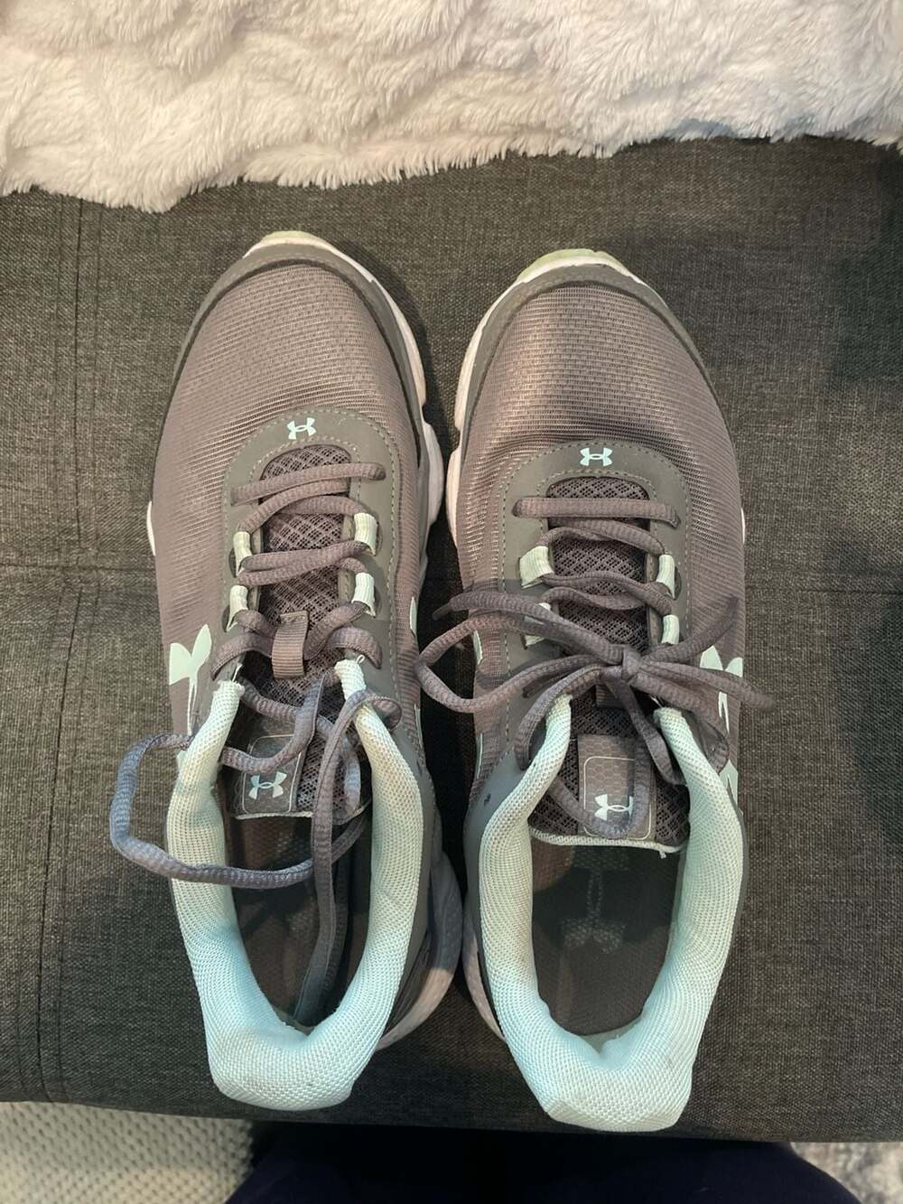 Under Armour Women's Micro G Assert 7 Running Shoes Gray/Mint